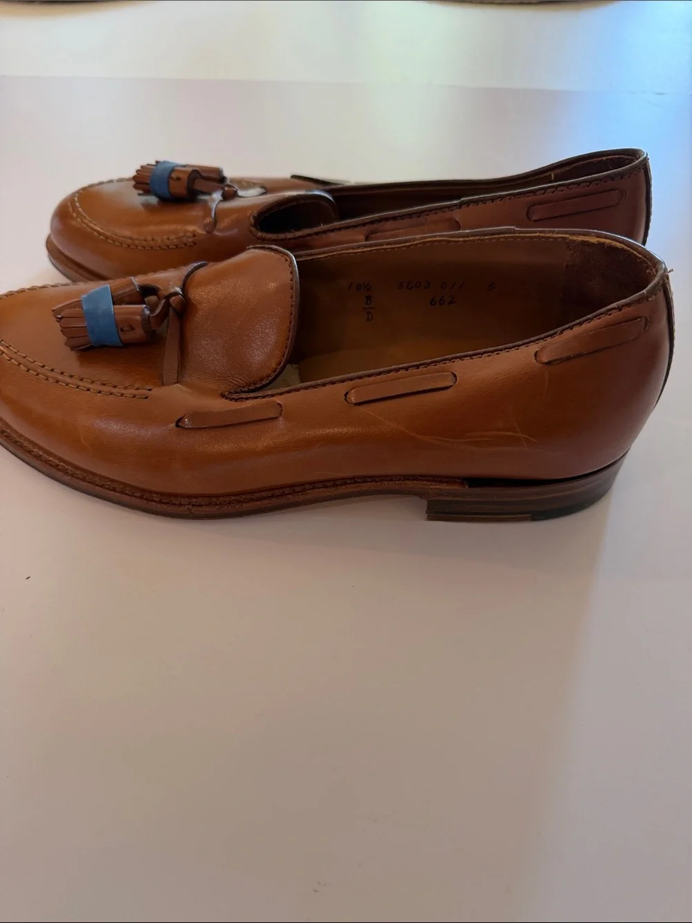 Alden Todd Snyder Tassel Loafers Chestnut Brown Sz 10.5. Bag7 See Pic